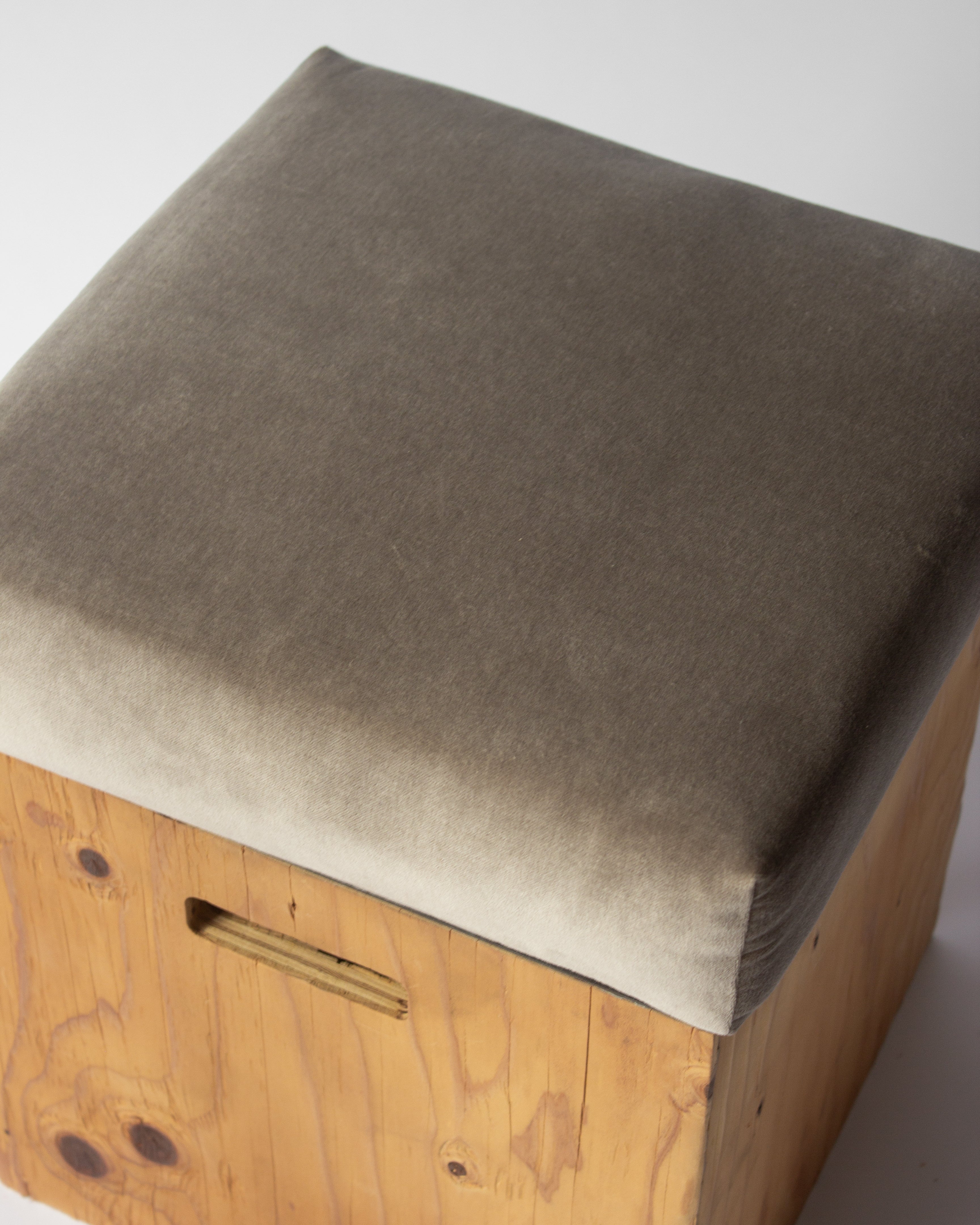 Box Cushion - Pebble